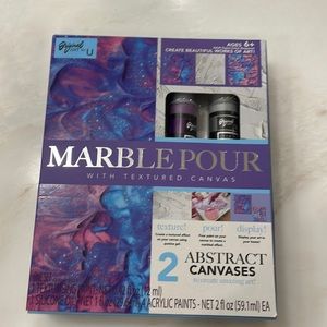 Original Art by U Abstract Marble Pour Art Making Kit